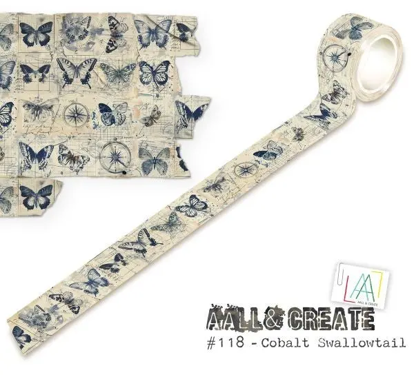 Cobalt Swallowtail - Layer It Up Washi Tape 1
