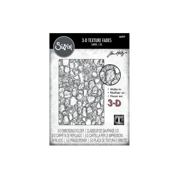 Cobblestone - 3D Texture Fades Embossing Folders - Large (A5) 1