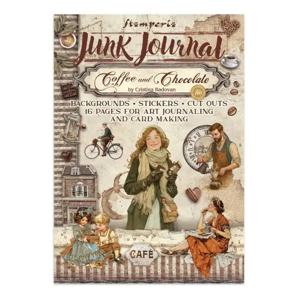 Coffee And Chocolate - Junk Journal Backgrounds, Stickers & Cut Outs 1