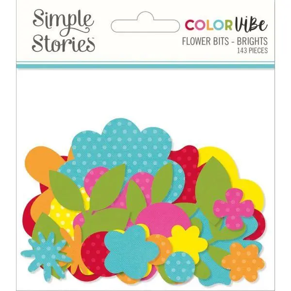 Color Vibe - Brights - Bits & Pieces - Flowers 1