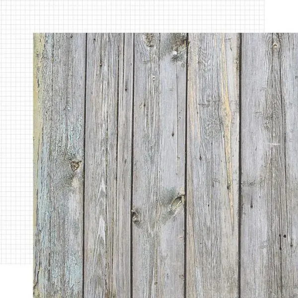 Color Vibe Cardstock - Birch/White Grid 1