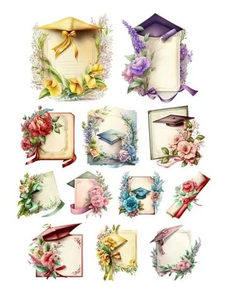 Colorful Commencement - Ephemera - Diplomas 1
