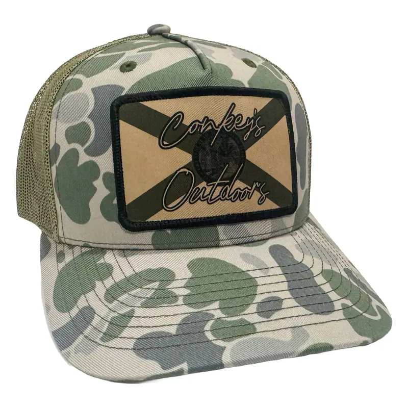 Conkey's Florida Tradition - Green Camo Hat 1