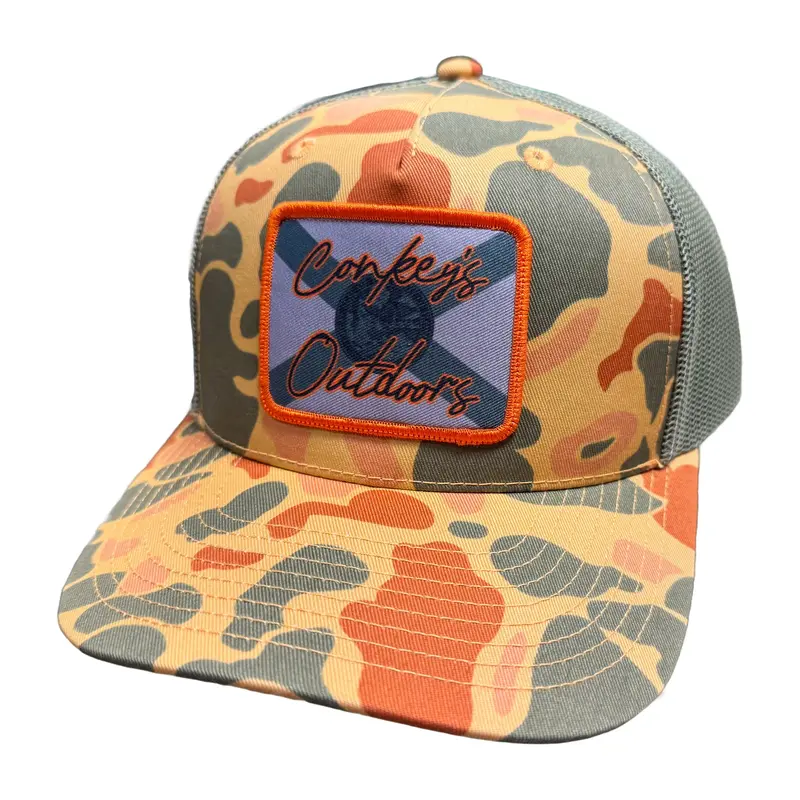 Conkey's Florida Tradition - Orange Camo Hat 1