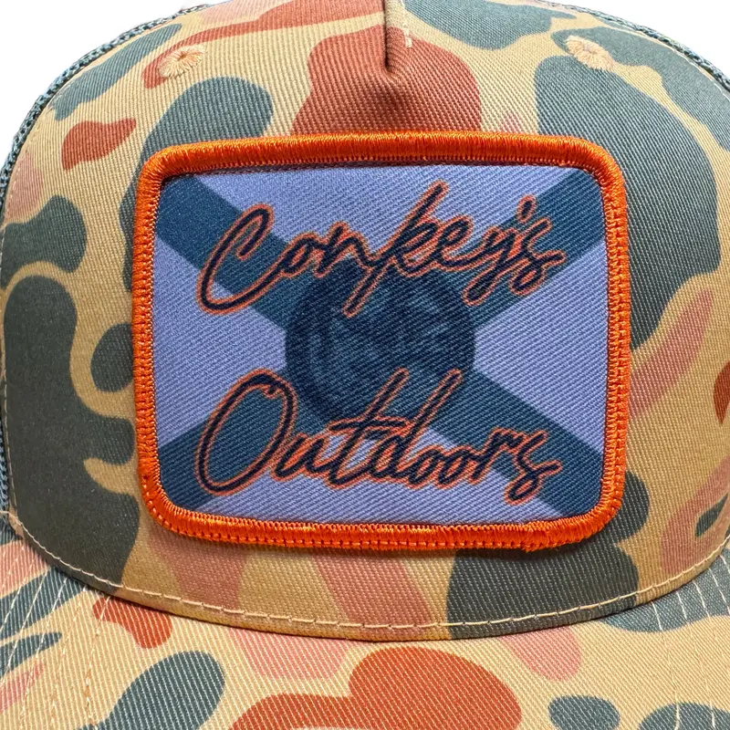 Conkey's Florida Tradition - Orange Camo Hat 2