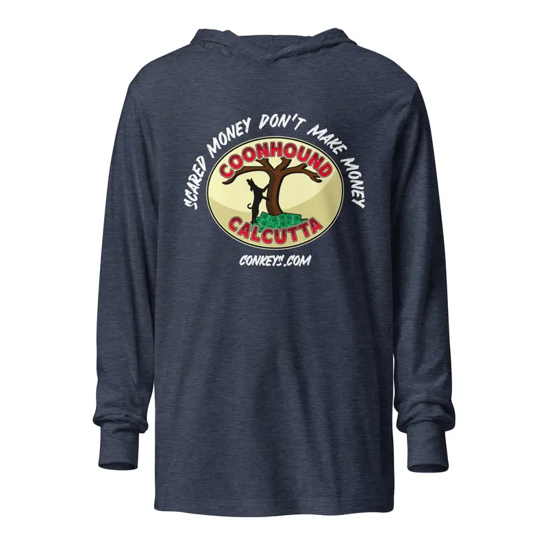 Coonhound Calcutta Hooded Long-Sleeve Tee – Front Logo Print