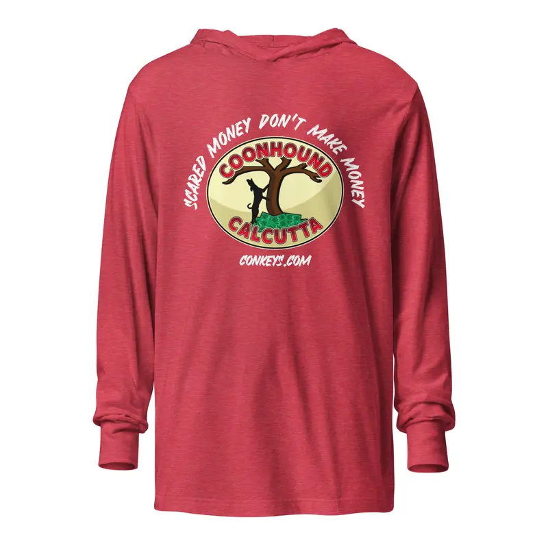 Coonhound Calcutta Hooded Long-Sleeve Tee – Front Logo Print