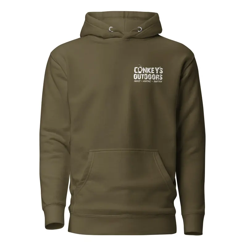 Coonhound Calcutta Premium Hoodie – Back Logo Embellishment