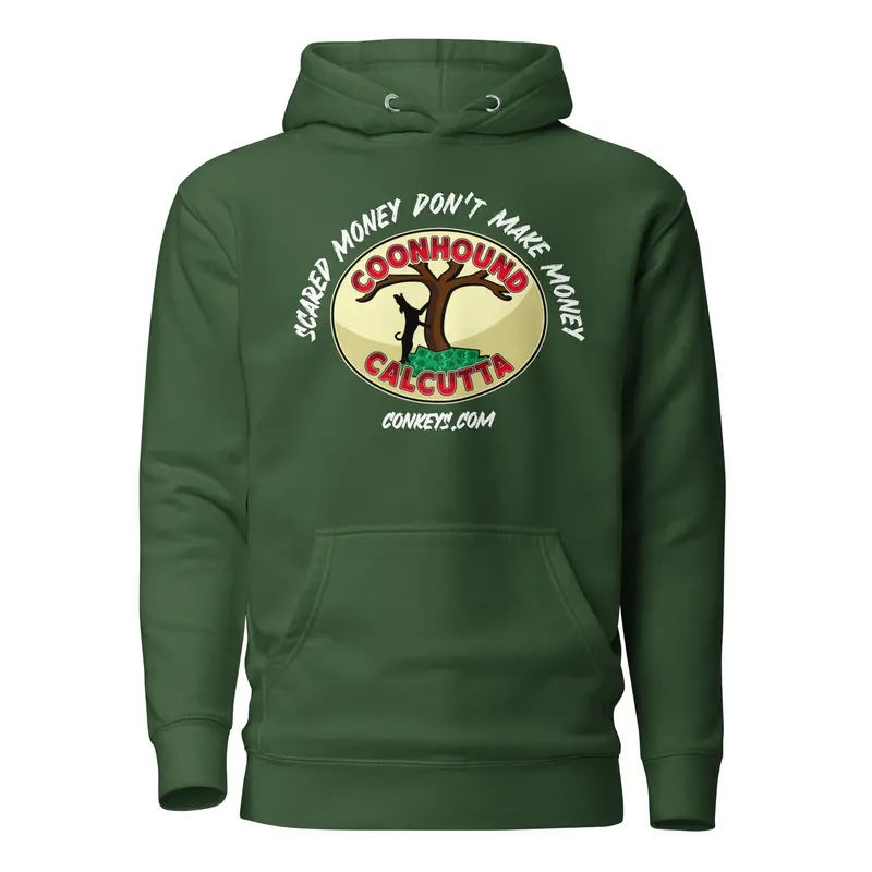 Coonhound Calcutta Premium Hoodie – Front Logo Embellishment