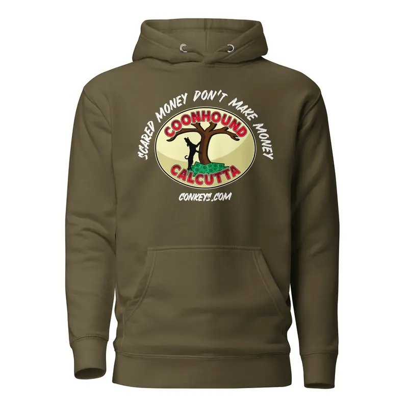 Coonhound Calcutta Premium Hoodie – Front Logo Embellishment