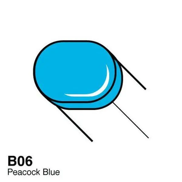 Copic Sketch Marker - B06 - Peacock Blue 1