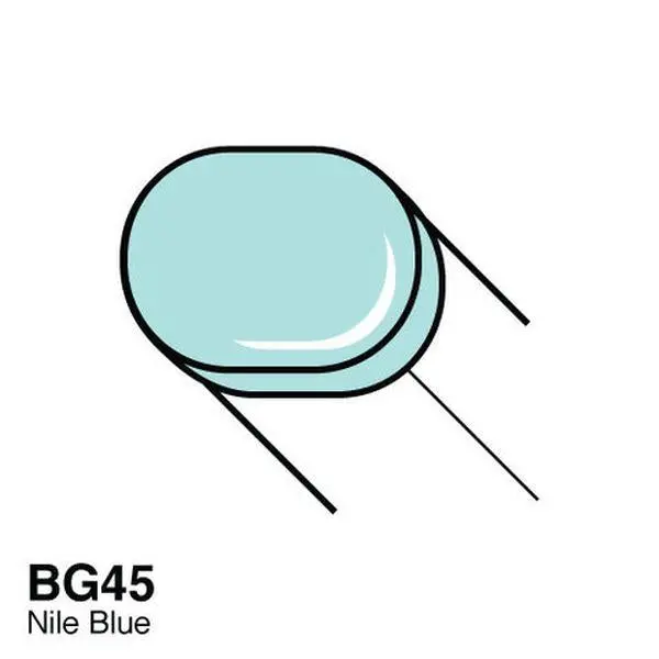 Copic Sketch Marker - Bg45 - Nile Blue 1