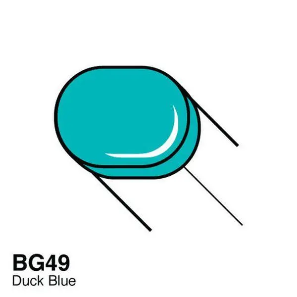 Copic Sketch Marker - Bg49 - Duck Blue 1