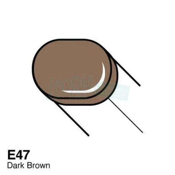 Copic Sketch Marker - E47 - Dark Brown 1