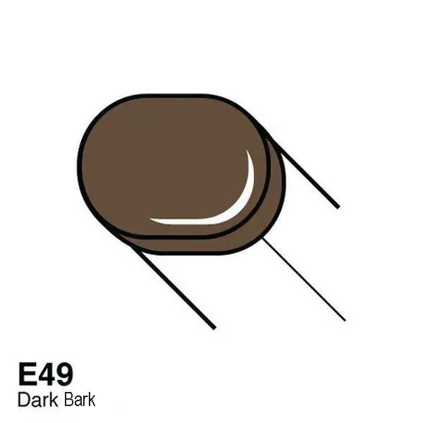 Copic Sketch Marker - E49 - Dark Bark 1