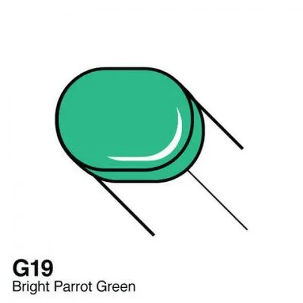 Copic Sketch Marker - G19 - Bright Parrot Green 1