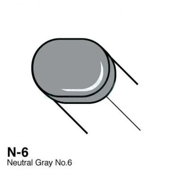 Copic Sketch Marker - N6 - Neutral Gray No. 6 1