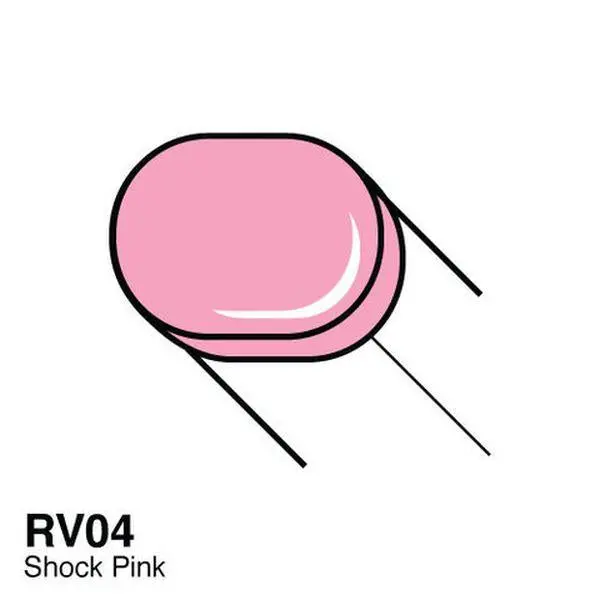 Copic Sketch Marker - Rv04 - Shock Pink 1