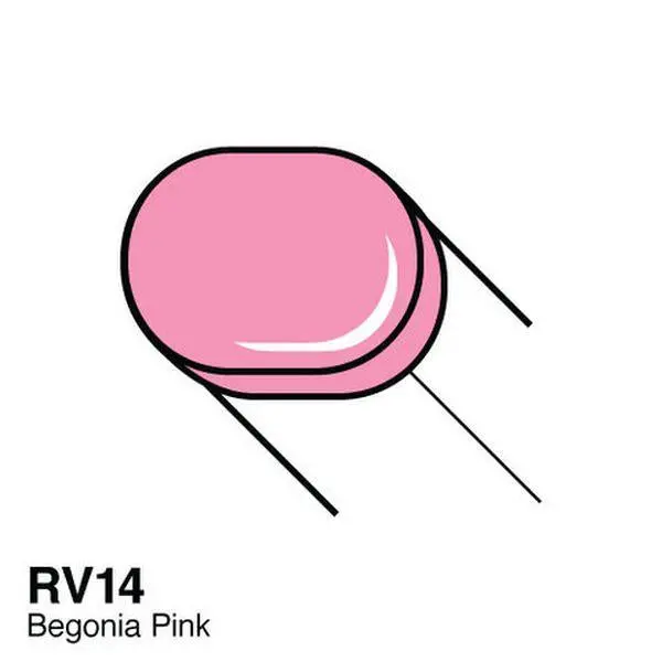 Copic Sketch Marker - Rv14 - Begonia Pink 1