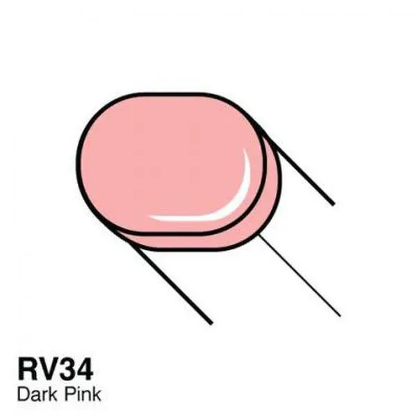 Copic Sketch Marker - Rv34 - Dark Pink 1