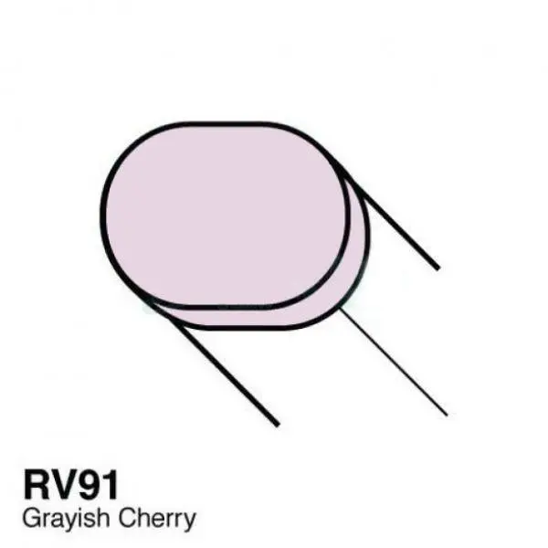 Copic Sketch Marker - Rv91 - Grayish Cherry 1