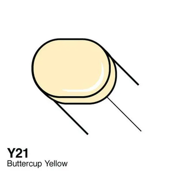 Copic Sketch Marker - Y21 - Buttercup Yellow 1