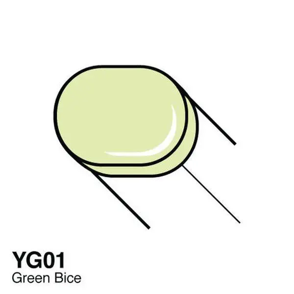 Copic Sketch Marker - Yg01 - Green Bice 1
