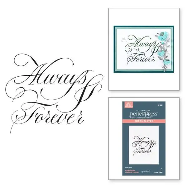 Copperplate - Always & Forevers - Betterpress Plate 1
