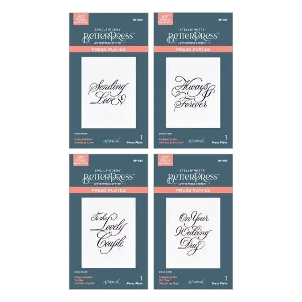 Copperplate On Your Wedding Day Betterpress Bundle 1