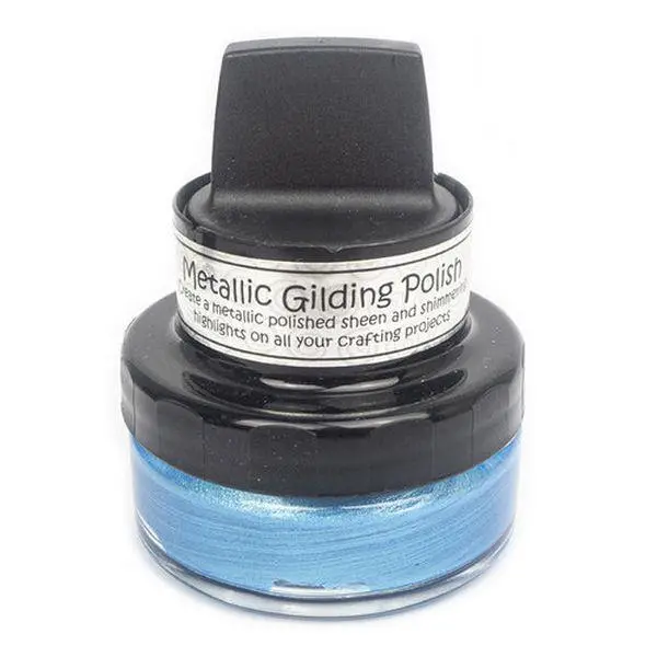 Cosmic Shimmer Metallic Gilding Polish - Electric Blue 1