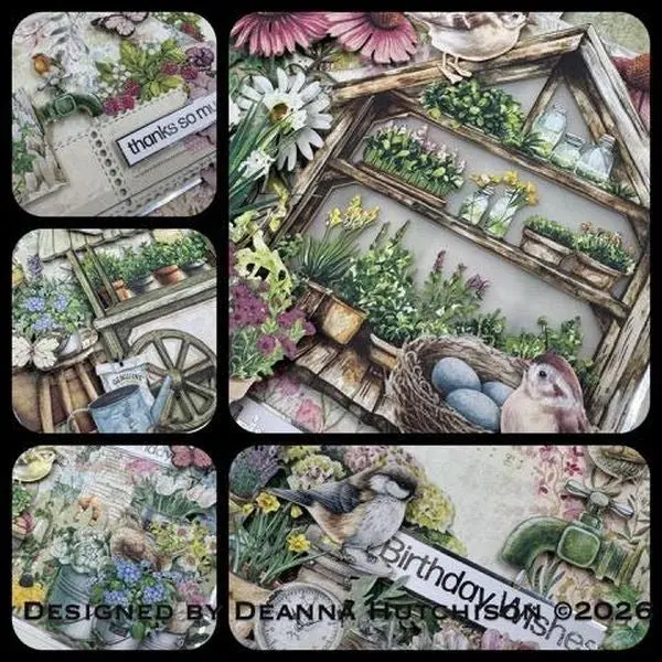Cottage Garden Card Class With Deanna Hutchison, Saturday June 6 @ 10Am 1