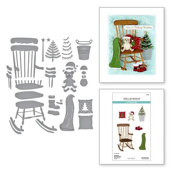 Country Christmas Collection - Christmas Rocking Chair Dies 1