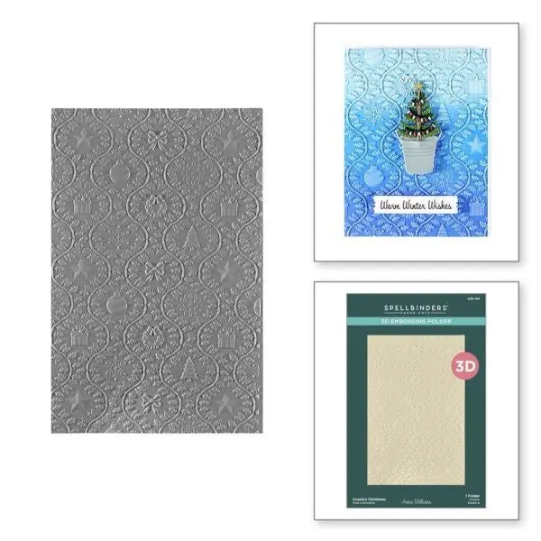 Country Christmas Collection - Country Christmas 3D Embossing Folder 1