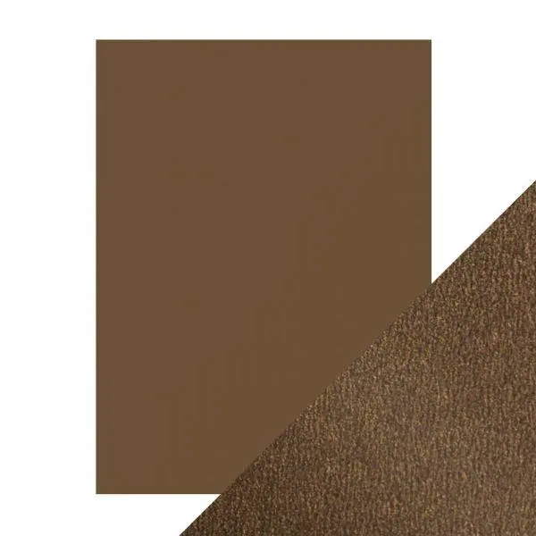 Craft Perfect Pearlescent Cardstock - Glazed Chestnut 1