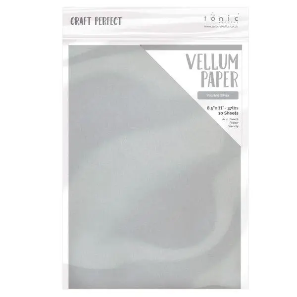 Craft Perfect Vellum - Pearled Silver 1