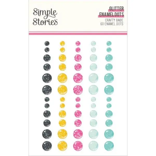 Crafty Babe - Glitter Enamel Dots 1