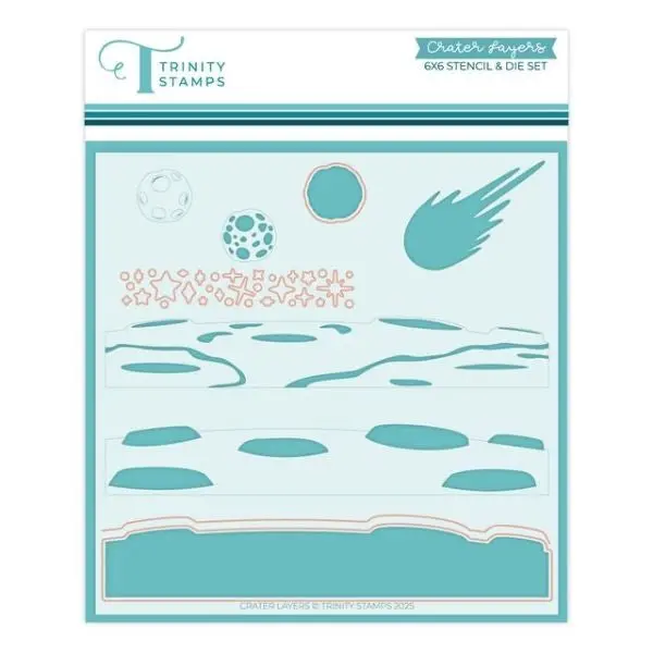 Crater Layers - Stencil & Die Set 1