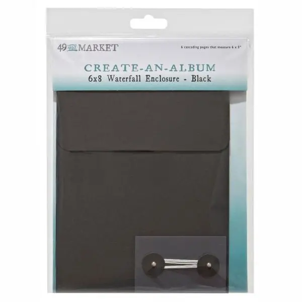 Create An Album - 6X8 Waterfall - Black 1