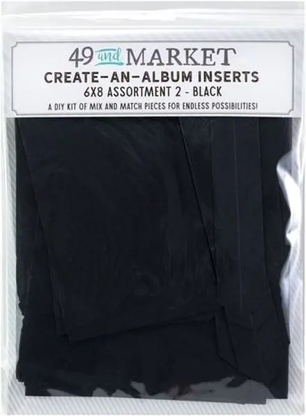 Create An Album Foundation Inserts - Assorted Black 1