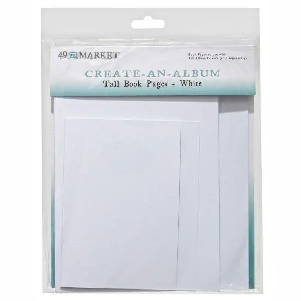 Create An Album - Tall Book Pages - White 1