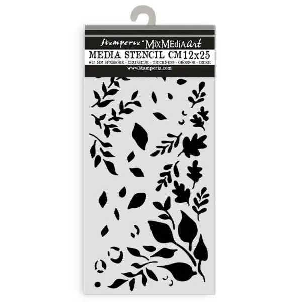 Create Happiness - Dewdrops - Stencil - Big Leaves 1