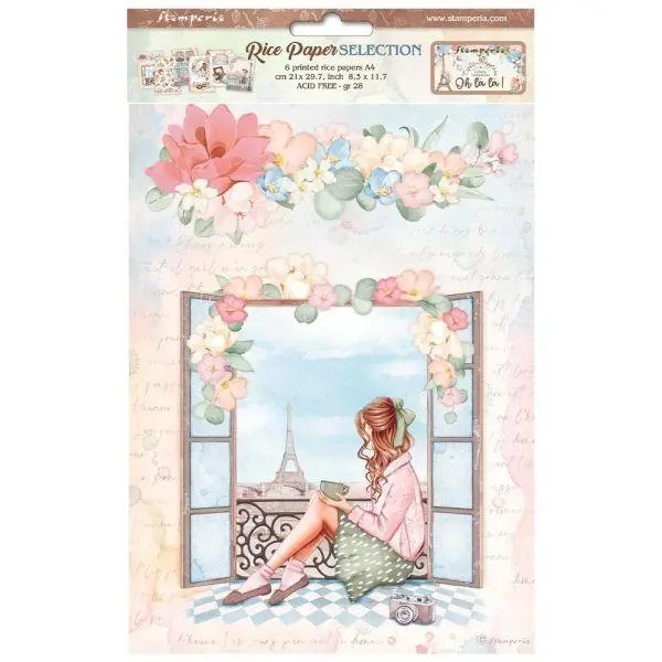 Create Happiness - Oh La La - Rice Paper Pack 1