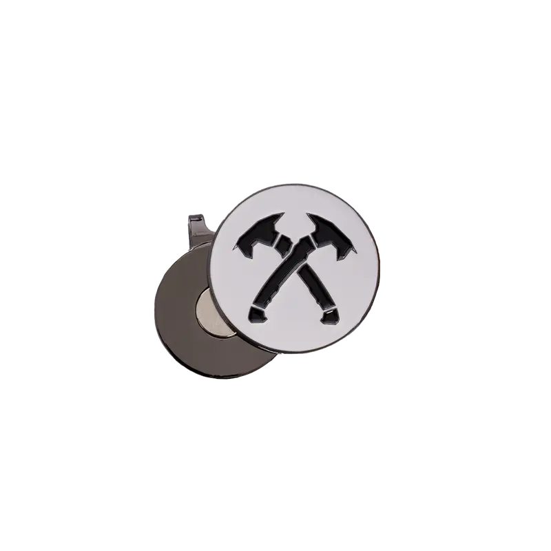 Crossed Hawks Ball Marker Hat Clip 1