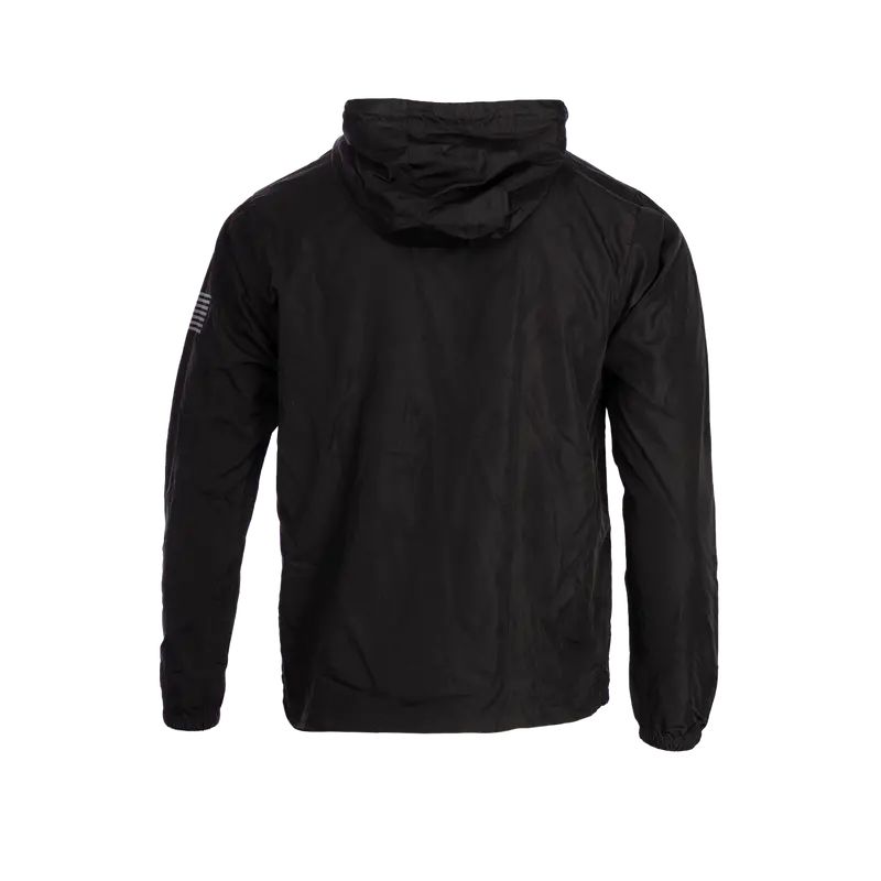 Crossed Hawks Black Windbreaker 2