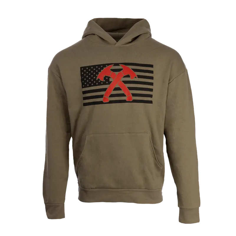 Crossed Hawks Chest Flag Hoodie 1