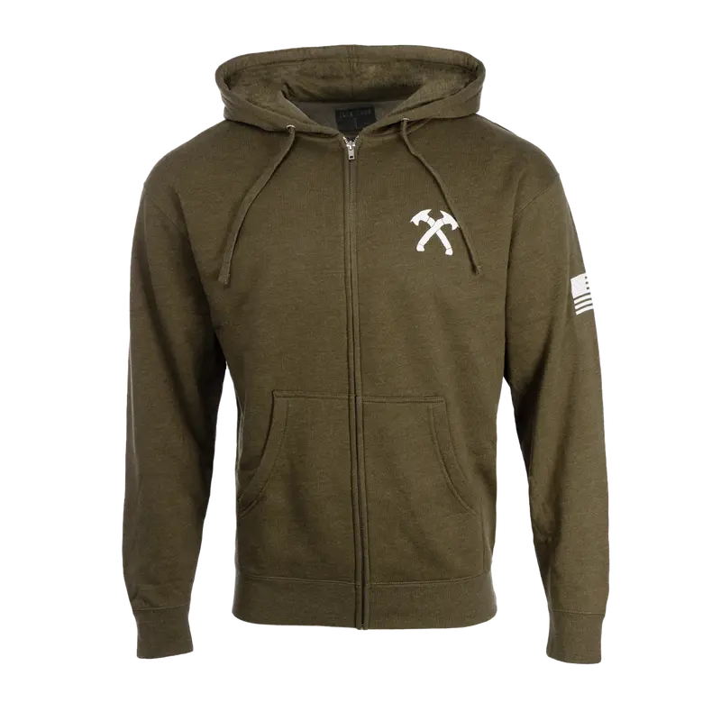 Crossed Hawks Full-Zip Hoodie