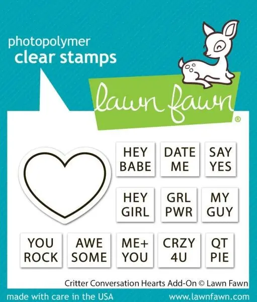 Crtitter Conversation Hearts - Add On - Clear Stamps 1