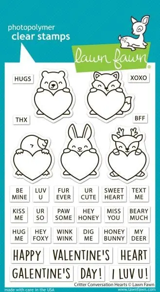 Crtitter Conversation Hearts - Clear Stamps 1