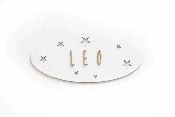 Customizable Plaque - Stars - White 1