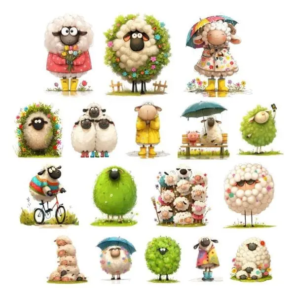 Cute Sheep - Ephemera 1
